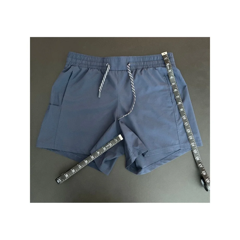 Pacific Trail Mens Navy Blue Active Ripstop Shorts Medium 1356